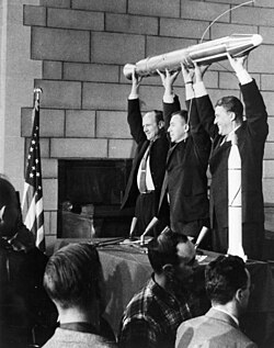 Explorer 1 team — Van Allen, Pickering, Von Braun